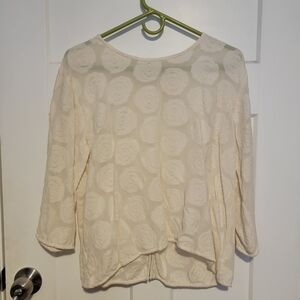 Masai Clothing Company Cream Textured Blouse